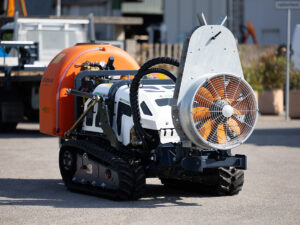 L’atomizzatore per robot portattrezzi è progettato per trattamenti fitosanitari in vigneti, frutteti e colture specializzate.